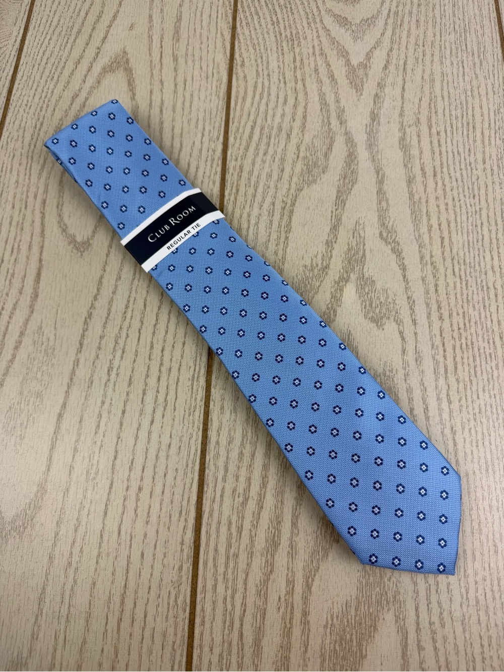 936 Club Room Men's Tie Burnell Floral 400 Blue $55 Polyester